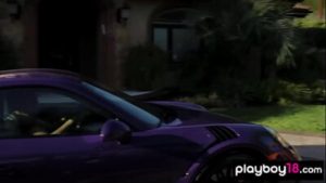 Asian teen Jade Luv and bubble covered BFFs slip out of their tiny bikinis