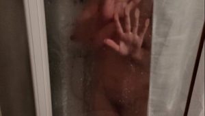 Caught my stepsister in shower. She let me watch on she’s busty body