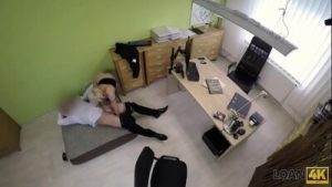LOAN4K. Rude agent bangs Lussy like a cheap whore for a big credit