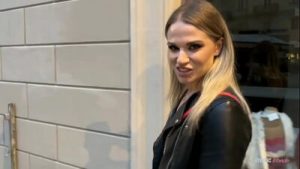 Risky Public Blowjob: Blonde Slut Swallows It All