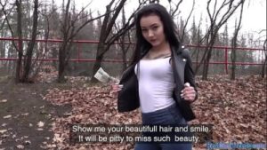 Tricked amateur throatfucked outdoor by shady agent POV