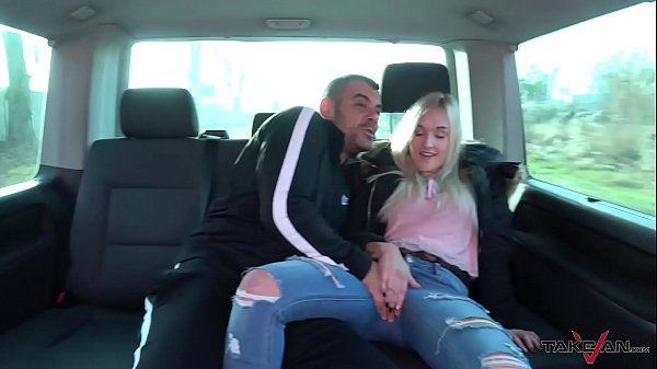 stupid young blonde belive fake taxi came for her let stranger fuck her raw
