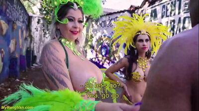 real bang van samba dancer carnaval anal orgy