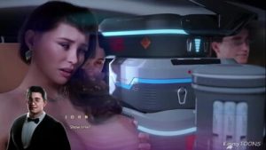 Apocalust –  Cheating Wife part 2 – Man Bundles his wifes Huge breasts beside her husband in his car