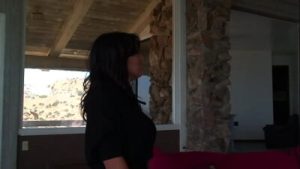 Gorgeous Dark Angel Uses A Dildo In Both Holes