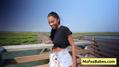 Hot busty ebony girl rub he rshaved wet pussy in the car seducing he rfriend – Eden West, Charles Dera