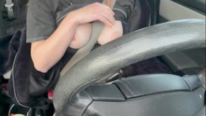 Italian Big Tits Milf Artemisia Love Driving around and showing her juicy tits for you