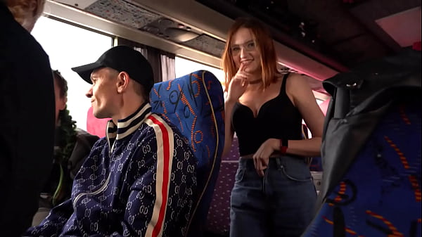 crazy public fuck in the bus on the road