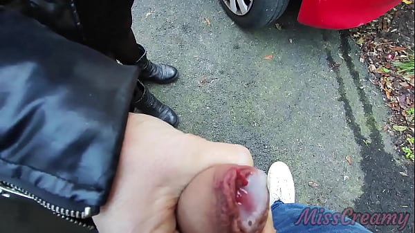 dick flash i pull out my cock in front of a hot girl between cars on the public street and she helps me cum real very risky