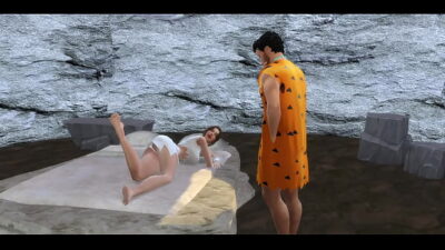 Fred & Wilma Flinstone Fuck In Cave SIMS SEX
