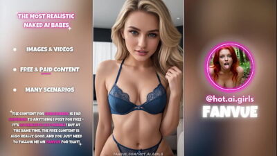 Hot AI-Generated Blonde Babes In Blue Lingerie – Photo Collection