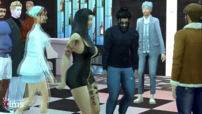 Picking up a hot brunette at the club – The Xims