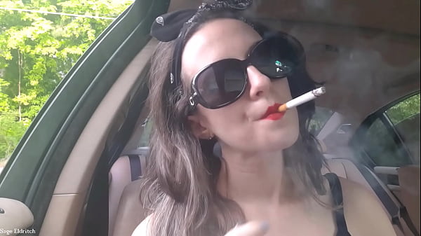 sage eldritch red lipstick cigarette smoking inhales