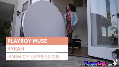 Skinny latina teen Kyrah brings artistic expression to a whole new level