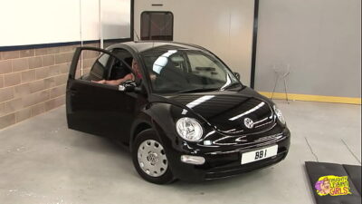 Three hot babes would rather lick and fuck each other than show a car