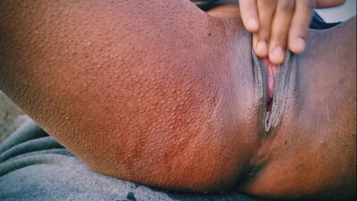 Close-up – an The car masturb