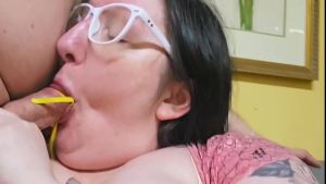 Candid Oral skills: Amateur Mature milf Candid wife slobs on dick as she deep throat’s cock in homemade amateur porn videos giving sloppy blowjobs to horny husband