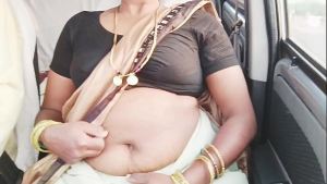 Beautiful saree call girl car sex Telugu dirty talks.