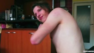CZECH HUNTER 418 –  Long Haired Jock Doesn’t Hesitate To Suck & Fuck For Extra Cash
