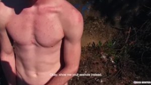 CZECH HUNTER 426 –  Hot Stud Gets His Tight Ass Boned Out In Public