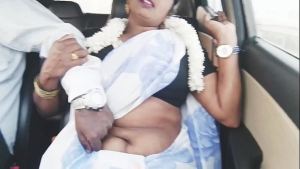 Indian bhabi car romance Telugu dirty talks.