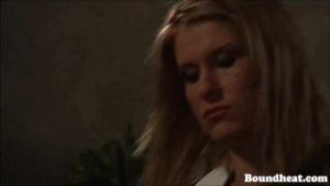 Lesbian slave getting what she deserves