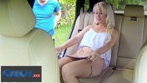 Pretty Blonde Taxi Driver has Pussy Slammed – CZECH XXX