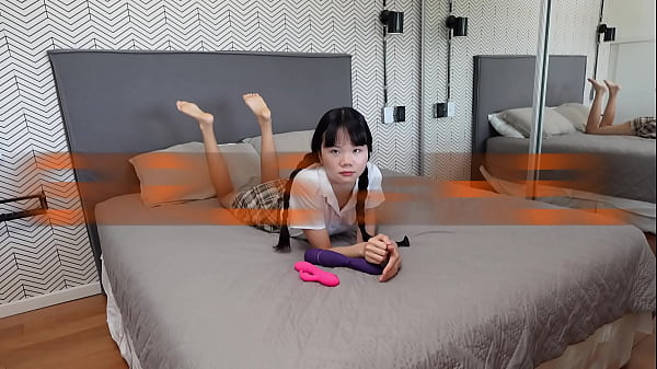 Cutie in braids is a big SQUIRTER – the bed is now soaked