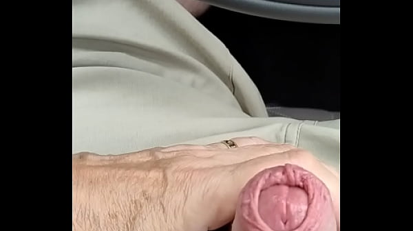 Dirty girl plays with my cock in the car