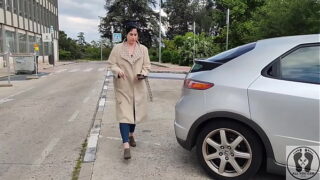 frustrated woman desperation car problems pe dal pump fetish