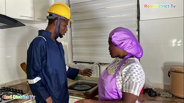 This is me Begging The Estate Plumber to fuck me right i. my kitchen