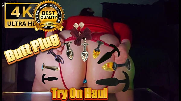 Butt Plug Try-On Haul: Including My Largest Ever   Striptease Cum Show (4K Landscape)
