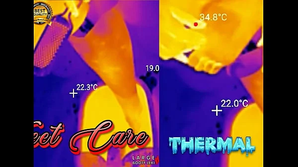 Feet Soles Get Ground, Buffed and Lubed Until Theyre Glossy-Fuckable THERMAL POV (4K Landscape)