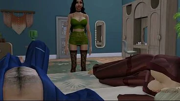 Hot lesbian sex of stepdaughter and stepmother while stepfather is nearby