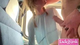 Picked Slut From Streets And Fucked Her In Public Train Compartment And Creampied Her