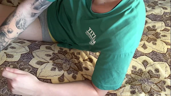 Tired Legs Shaky From Workout Cumshot