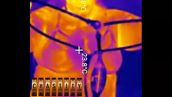 First Time LOCKED in Chastity Belt! Thick BBW Ass Fingered Deep Then Stuffed with 2 HUGE Butt Plugs Thermal POV (4K Portrait)