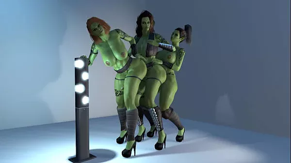 Futa Ork Standing Anal Train