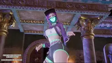 [MMD] MEOVV – HANDS UP Akali Sexy Kpop Dance League of Legends Uncensored Hentai 4K