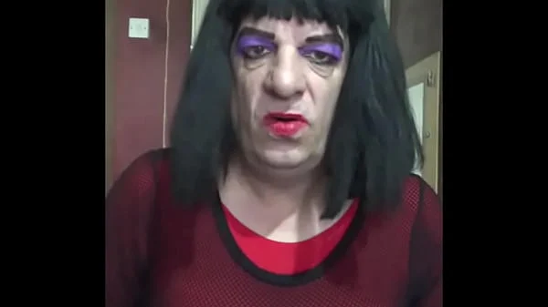 bisexual crossdresser fills himself up