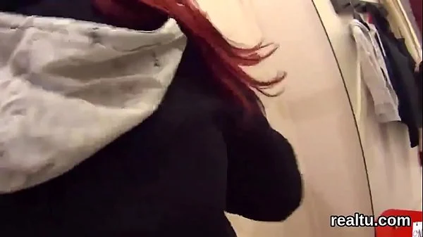 Charming czech girl gets seduced in the mall and plowed in pov