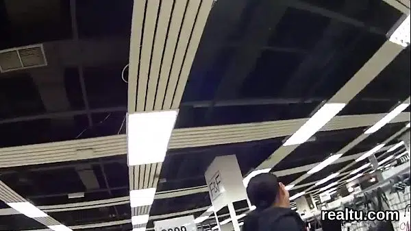 Gorgeous czech teenie gets tempted in the supermarket and shagged in pov