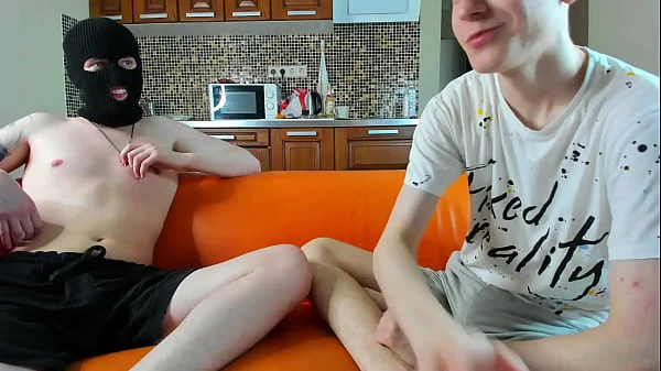 Playful Boy Squeezes Rigid Tip To Cum Target