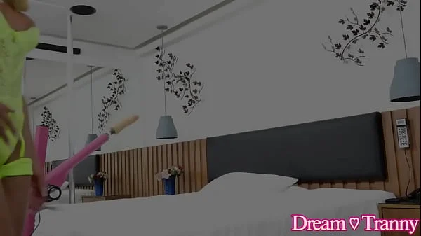 Tgirl Melissa Sousa Has Her Bubble Butt Fucked by The Machine