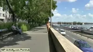 Crazy Naked Tereza Shows Her Hot Body On Public Streets