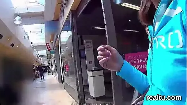 Flawless czech nympho is seduced in the mall and drilled in pov