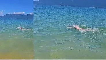 Follo a una turista Latina en Brasil