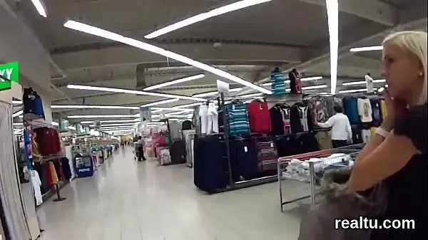 Glamorous czech cutie gets tempted in the hypermarket and plowed in pov