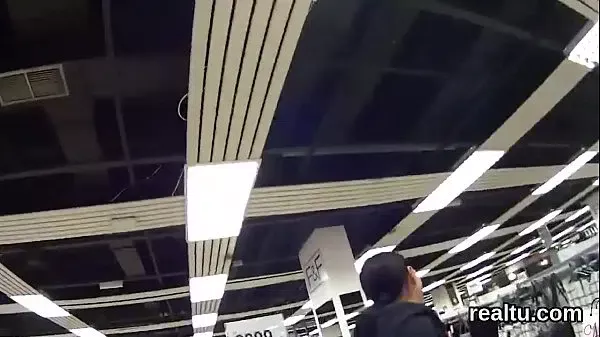 Gorgeous czech teenie gets tempted in the supermarket and shagged in pov