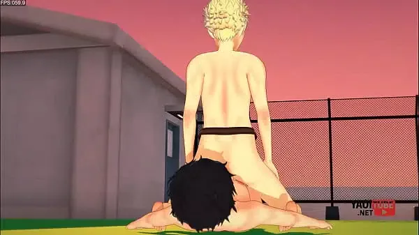 Persona 5 Yaoi – Ryuji ridding joke’s dick and he cums in his face – Japanese Asian Manga Anime Game Gay Porn